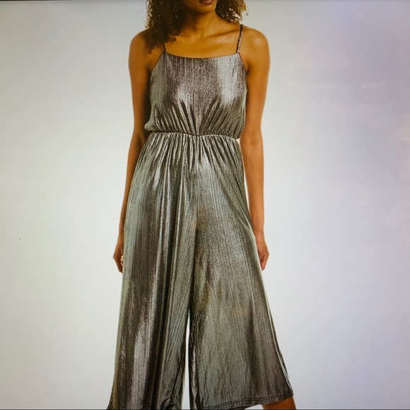 Jack by BB Dakota Pants - Jack by BB Dakota Silver Jumpsuit Medium NWT